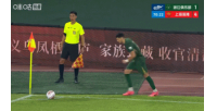 维塔尔禁区内犯规送点，米特里策操刀命中，浙江队2-4落后海港