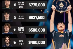 EWC历史累计奖金最高的五位选手：Xiaohai登顶，一诺上榜