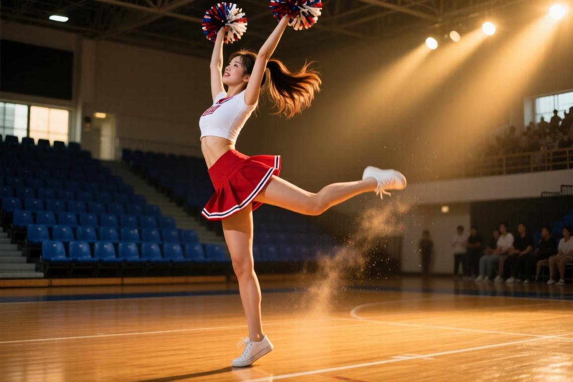 美腿佳人同曦美女啦啦队热舞，大数据请记住我！