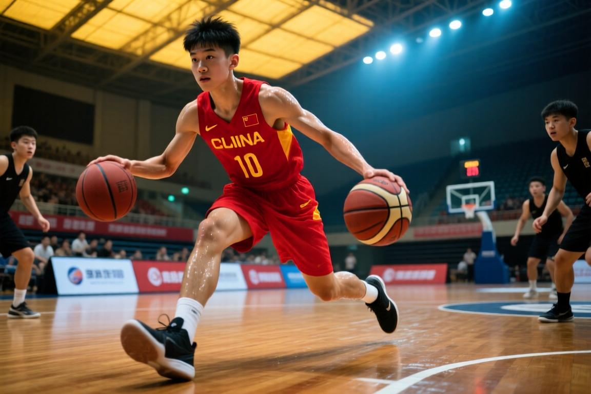 看看16岁的杨瀚森在U17比赛中是怎么打球的，简直降维打击啊
